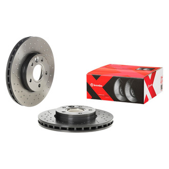 Brembo® - Premium Xtra Cross Drilled UV Coated Brake Rotor