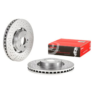 Brembo® - OE Replacement Drilled and Slotted Vented Front Brake Rotor