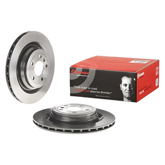 Brembo® - UV Coated Series Plain Vented Rear Brake Rotor