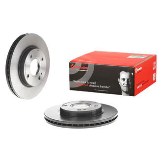 Brembo® - UV Coated Plain Vented Front Brake Rotor