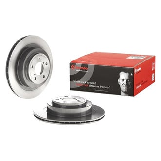 Brembo® - UV Coated Series Plain Vented Rear Brake Rotor