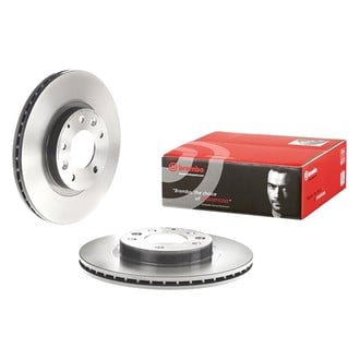 Brembo® - UV Coated Plain Vented Front Brake Rotor
