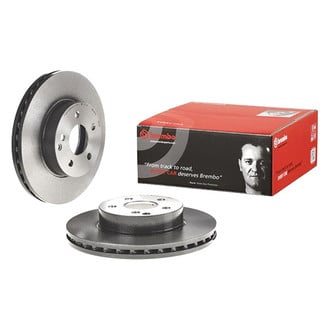 Brembo® - UV Coated Series Plain Vented Front Brake Rotor
