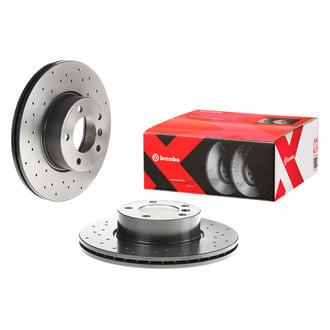 Brembo® - Premium Xtra Cross Drilled UV Coated Brake Rotor