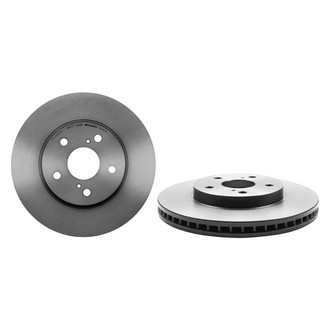 Brembo® - UV Coated Plain Vented Front Brake Rotor