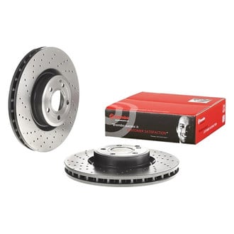 Brembo® - UV Coated Series Drilled Vented Front Brake Rotor