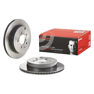 Brembo® 09.B541.11 - UV Coated Plain Vented Rear Brake Rotor