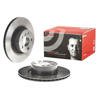 Brembo® - UV Coated Series Plain Vented Rear Brake Rotor