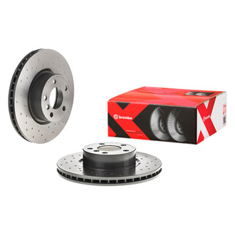 Brembo® - Premium Xtra Cross Drilled UV Coated Brake Rotor