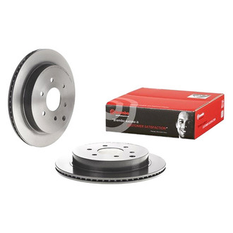 Brembo® - UV Coated Plain Vented Rear Brake Rotor