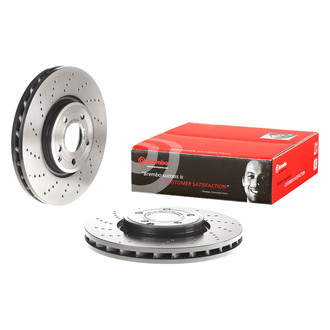 Brembo® - UV Coated Series Drilled Vented Front Brake Rotor