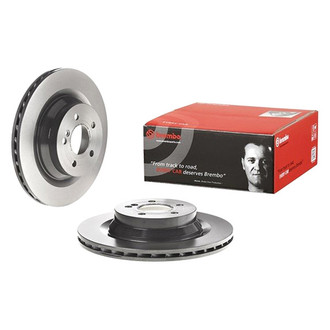 Brembo® - UV Coated Series Plain Vented Rear Brake Rotor