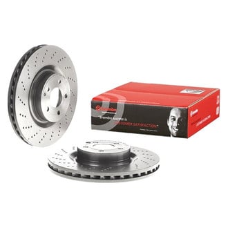 Brembo® - UV Coated Series Drilled Vented Front Brake Rotor