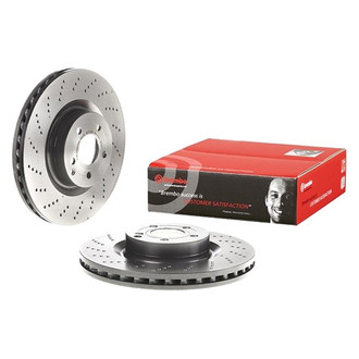 Brembo® - UV Coated Series Drilled Vented Front Brake Rotor