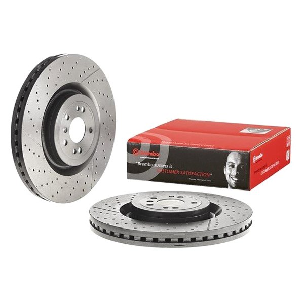Brembo® - UV Coated Series Drilled and Slotted 1-Piece Front Brake Rotor