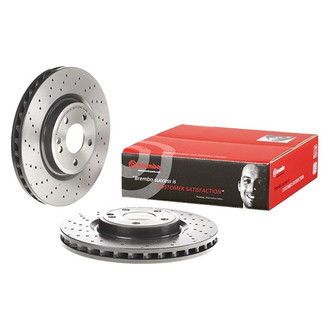 Brembo® - UV Coated Series Drilled Vented Front Brake Rotor