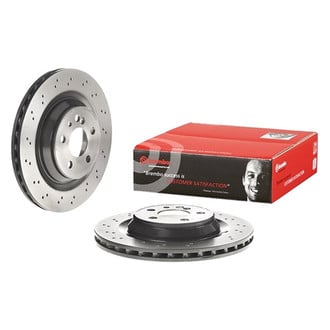 Brembo® - UV Coated Series Drilled Vented Rear Brake Rotor