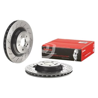 Brembo® - UV Coated Series Drilled Vented Rear Brake Rotor
