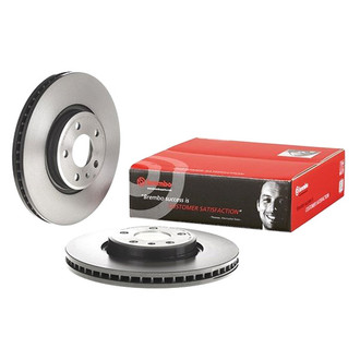 Brembo® - UV Coated Series Plain Vented Front Brake Rotor