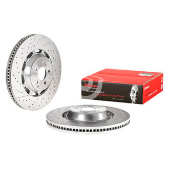 Brembo® - OE Replacement Drilled and Slotted Vented Front Brake Rotor