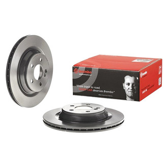 Brembo® - UV Coated Series Plain Vented Rear Brake Rotor