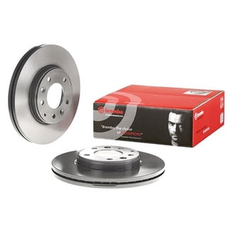 Brembo® - UV Coated Plain Vented Front Brake Rotor