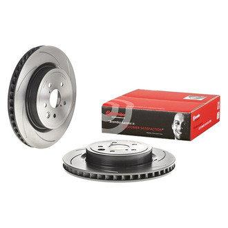 Brembo® - UV Coated Slotted Vented Rear Passenger Side Brake Rotor