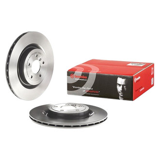 Brembo® - UV Coated Series Plain Vented Rear Brake Rotor