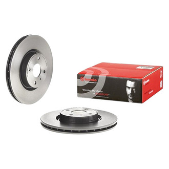 Brembo® - UV Coated Series Plain Vented Front Brake Rotor
