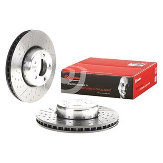Brembo® - OE Replacement Drilled and Slotted Vented Front Brake Rotor
