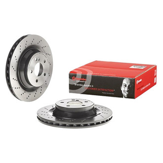 Brembo® - UV Coated Series Drilled Vented Rear Brake Rotor