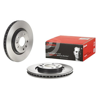 Brembo® - UV Coated Series Plain Vented Front Brake Rotor