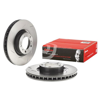 Brembo® - UV Coated Slotted Vented Front Driver Side Brake Rotor