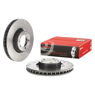 Brembo® - UV Coated Slotted Vented Front Passenger Side Brake Rotor
