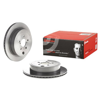 Brembo® - UV Coated Series Plain Vented Rear Brake Rotor