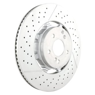 Brembo® - OE Replacement Drilled and Slotted Vented Rear Brake Rotor