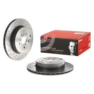Brembo® - UV Coated Series Drilled Vented Rear Brake Rotor