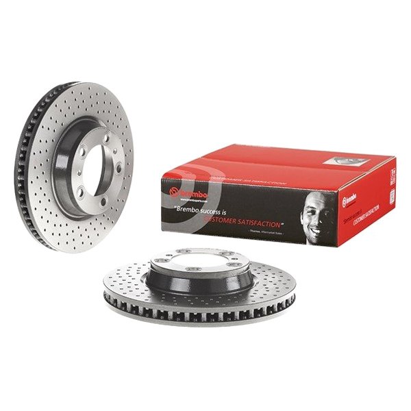 Brembo® - UV Coated Series Drilled 1-Piece Front Brake Rotor