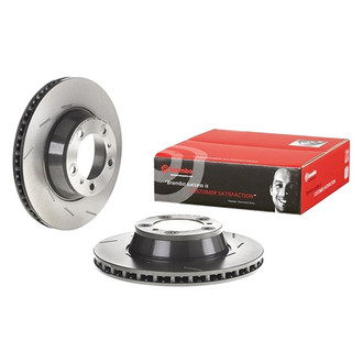 Brembo® - UV Coated Slotted Vented Rear Passenger Side Brake Rotor