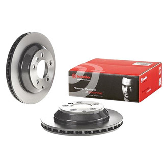 Brembo® - UV Coated Series Plain Vented Rear Brake Rotor