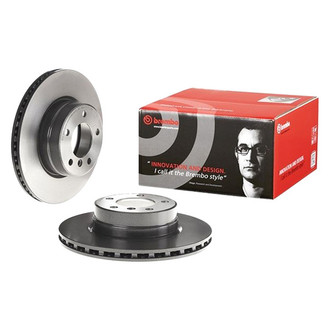 Brembo® - UV Coated Plain Vented Front Brake Rotor