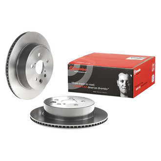 Brembo® - UV Coated Series Plain Vented Rear Brake Rotor
