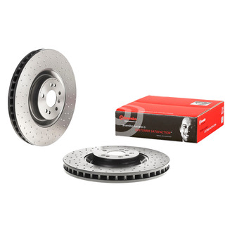 Brembo® - UV Coated Series Drilled Vented Front Brake Rotor
