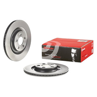 Brembo® - UV Coated Plain Vented Rear Brake Rotor