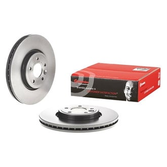 Brembo® - UV Coated Series Plain Vented Front Brake Rotor