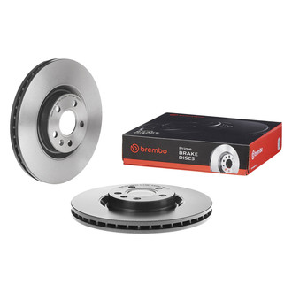 Brembo® - UV Coated Plain Vented Brake Rotor