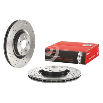 Brembo® - UV Coated Series Plain Vented Rear Brake Rotor