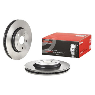 Brembo® - UV Coated Plain Vented Front Brake Rotor