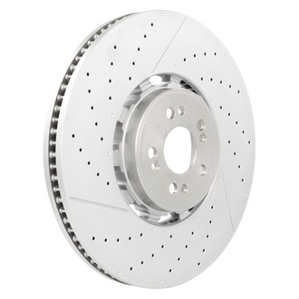 Brembo® - PRIME Dual Cast Drilled and Slotted Vented Front Brake Rotor