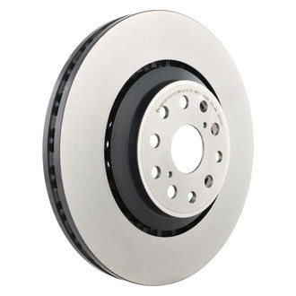 Brembo® - UV Coated Plain Vented Front Passenger Side Brake Rotor